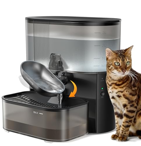 FEELNEEDY Wireless Pet Water Fountain
