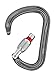 Petzl William Carabiner - Large, Pear-Shaped Locking Carabiner for Belay Stations and Belaying on a Munter Hitch - Screw-Lock