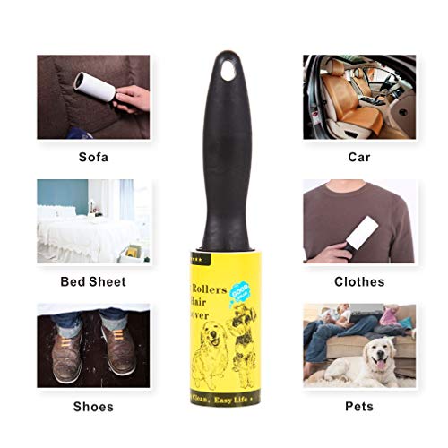 Lint Roller Pet Hair Remover Extra Sticky Tape Rollers with Cover for