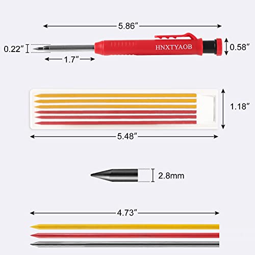Mechanical Carpenter Pencil Set with Sharpener + Organizer + 13 Leads