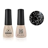 Elite99 Nail Polish Soak-Off UV LED Gel Polish Nail Art Manicure Lacquer 7ml Glitter Black