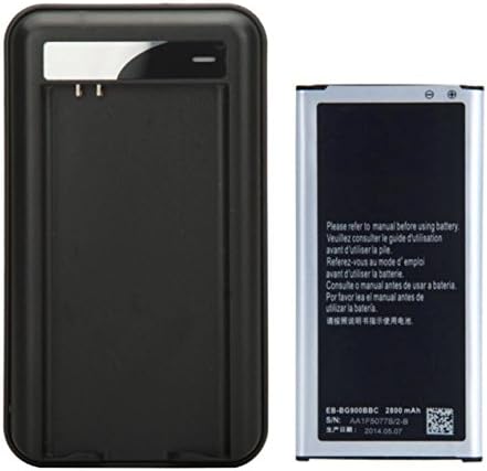 Cellstarr, New 2800mAh Replacement Battery EB-BG900BBC &amp; USB Wall Charger for Samsung Galaxy S5 GT-i9600, SM-G900A, SM-G900V, SM-G900T, SM-G900P, SM-G900R4, SM-G900T1, S5 Active SM-G870