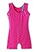 DAXIANG One-piece Leotard Mermaid Rainbow Colourful Gymnastics Biketard Shortall for Little Girls,Rose,120(5-6Y)