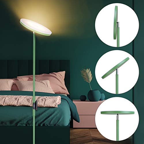 JOOFO Floor Lamp,30W/2400LM Sky LED Modern Torchiere 3 Color Temperatures Super Bright Floor
