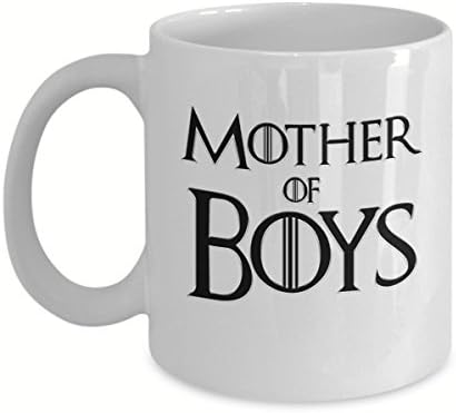 Mother of Boys, Funny Gift, 11 oz Coffee Mug