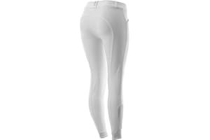 Equinavia Astrid Womens Silicone Full Seat Breeches | Mid Rise Riding Pants with Phone Pockets