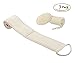 M MH ZONE Exfoliating Loofah Back Scrubber, Long Loofah Back Scrubber & Oval Face Brush & Columnar Bath Scrubber