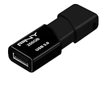 PNY Elite Turbo Attache 3 256GB USB 3.0 Flash Drive, Black (P-FD256TBO-GE)