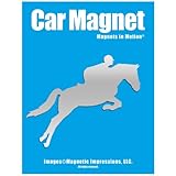 Equestrian Rider Car Magnet