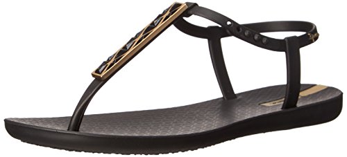 Ipanema Women's Pietra Gladiator Sandal, Black/Black, 9 M US