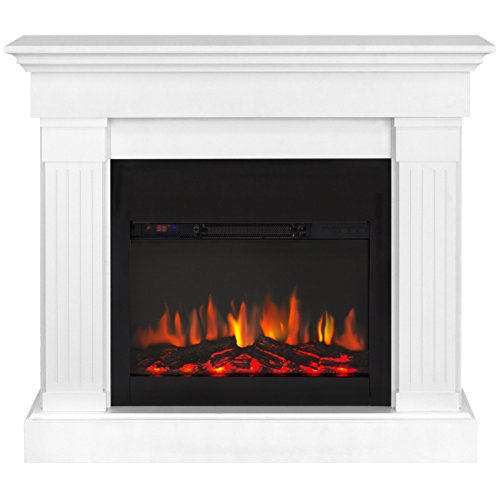 Best Choice Products 4700 Btu Wood Mantel Electric Fireplace W