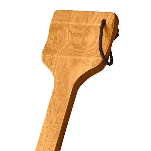 Hombae Wood Grill Scraper (20" Full Size) - Perfect BBQ Accessory for Cleaning Any Grill, Red Oak, Made in USA - Thumbnail 7