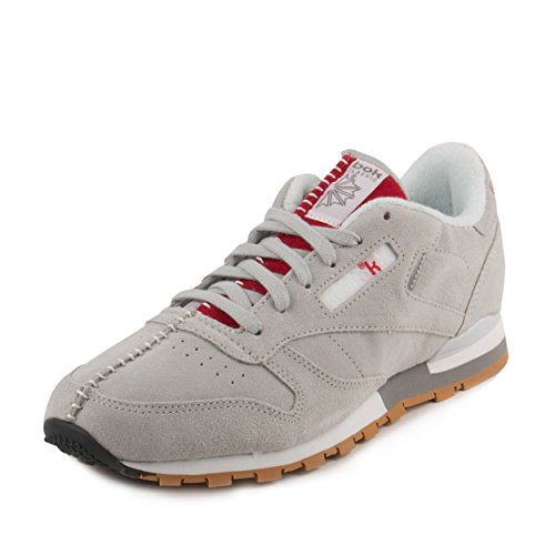 Reebok boys cl lthr "kendrick lamar" grey/royal-red nylon size 5