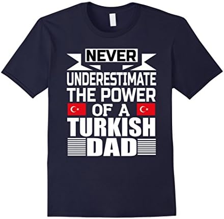 Mens Storecastle: Turkish Dad Father's Day Turkey Flag T-Shirt XL Navy