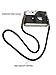 Camera Strap Eorefo [Rope Series] Soft Cotton Camera Neck Shoulder Strap for Mirrorless and DSLR Camera,Black.