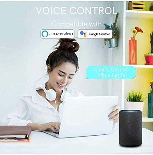 Kingled Mdulo de control de energa para un circuito de luz con interruptor conmutador en Smart WiFi Compatible con Alexa Google y Smartphone