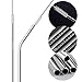 Stainless Steel Straws Set of 8, Alotpower Ultra Long 10.5'' Drinking Metal Straws for 20 30oz Stainless Tumblers Rumblers Cold Beverage