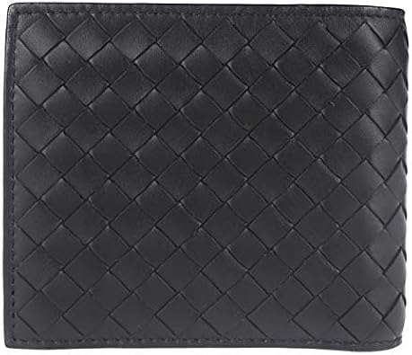 Amazon ボッテガヴェネタ Bottegaveneta イントレチャート 二つ折り財布 イントレチャート ブラック ブラウン レザー メンズ Bottega Veneta ボッテガヴェネタ メンズバッグ 財布