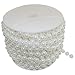 22 Yards Stringed White Beads Garland, Large 0.4-inch Faux Pearls by The Roll for Crafting & Decorating, Cut to Any Length - SciencePurchase