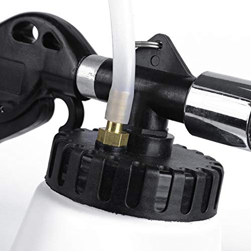 Partol Air Brake Bleeder with Tube Pneumatic Vacuum Brake & Clutch Fluid Oil Bleeder Bleeding Tool Air Pump Set Car Air-Operated Pneumatic Tool (0.75L)