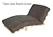 OctoRose Twin Size 39x75x8 inch 3 Side Zipper Classic Soft Micro Suede Futon Cover Sofa Daybed Mattress Slipcover (Peat, Twin Size)