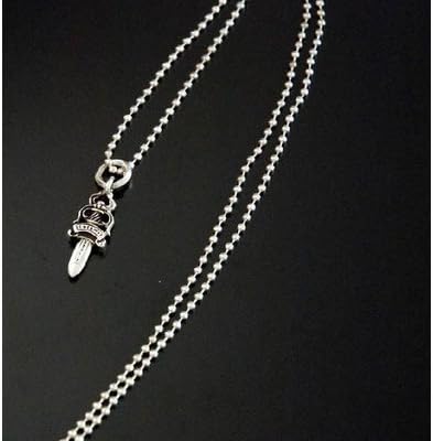 Amazon クロムハーツ Chrome Hearts チャーム 5 ダガー 純正30インチ ボールチェーン ペンダント ネックレス 並行輸入品 ネックレス 通販