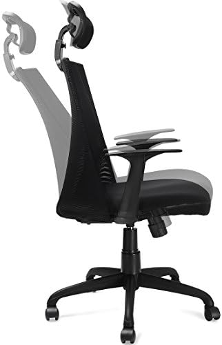 Metal Back Frame 330Lbs Maxload Swivel Mesh Office Chair Recline Height Adjustable