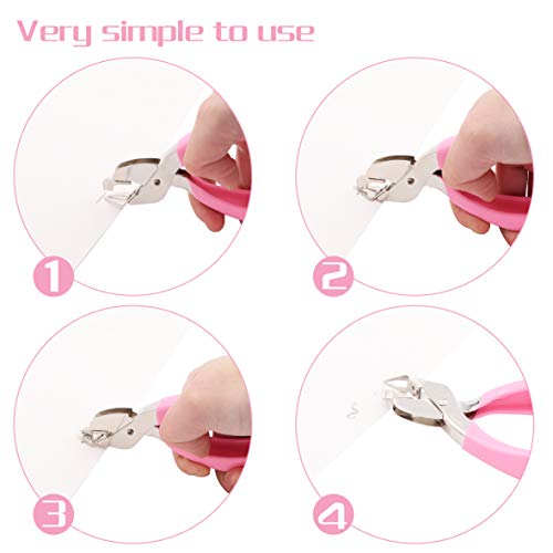 Taigoehua Staple Removers Staple Pull Office Staple Removal Tool Hand-held Comfort(Pink2 Pack)