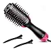 Hair Dryer Brush and Hot Air Brush, Air Hair Brush 3 in 1 Electric One Step Hair Dryer Volumizer with Negative Ion Curling Dryer Brush, Straightening Brush, Dryer Style - Black primary