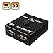 HDMI 2.0 switch, HOCOSY 2 Ports 2x1 or 1x2 HDMI Bi-Directional switcher Support Ultra HD 4K 3D 1080P for DVD, HD TVs, Projectors, PS3, PS4, Computer, Notebook ect