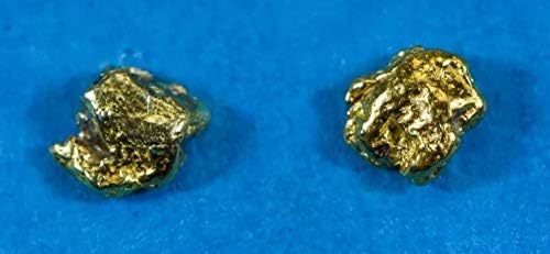 #683 Alaskan-Yukon BC Natural Gold Nugget Earrings 1.07 Grams