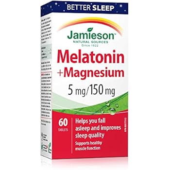 Jamieson Melatonin with Magnesium 5mg/150mg, 60 tablets