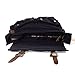 Kattee Military Messenger Bag Canvas Leather Shoulder Bag Fits 15.6 Inch Laptop Black