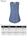 Bebonnie Sleeveless Tops For Women, Chiffon Summer Casual Tank Blouse and Shirts Magenta L