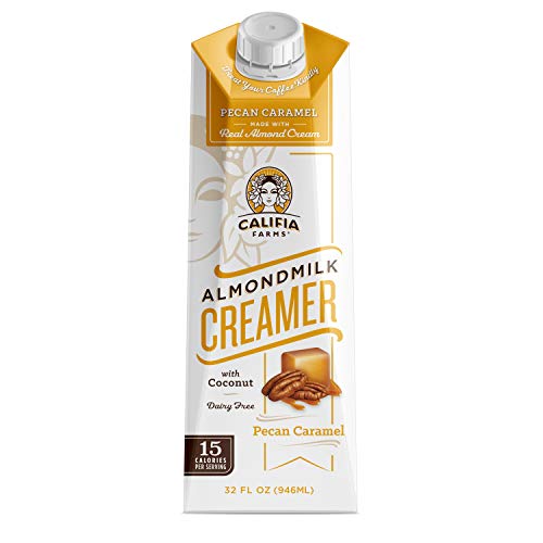 Califia Farms Pecan Caramel Almond Milk Coffee Creamer, Dairy Free, Soy Free, Plant Based