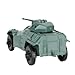 TimMee Green Armored Car Military Scout Vehicle for 2 inch (54mm) Plastic Army Men - Made in the USA!