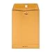 Quality Park Gummed Kraft Clasp Envelopes, 7.5 x 10.5, Box of 100 (37875), Light Brown