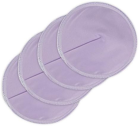 Organic Bamboo Washable Nursing Pads - Bra pads for Breastfeeding mothers. 3D shape to fit you best - 4 pack - Ultra Absorbant - Breastfeeding Washable Pads. Baby shower gift for moms.