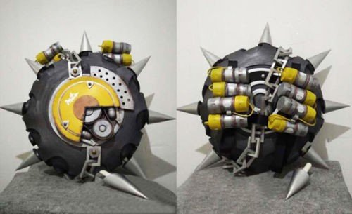 OW JUNKRAT chest weapon and tire Cosplay Prop
