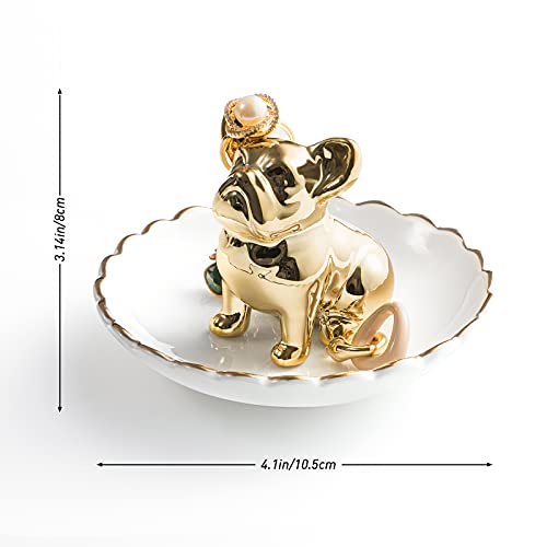 Pudding Cabin Bulldog Ring Holder Dish Gifts For Mom Birthday Gift For Women Friend Girls Aunt Mother Bridesmaid Wedding Engagement Xmas Gift Pricepulse