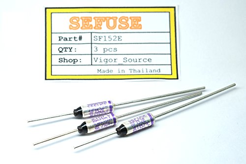 5 PCS SF152E SEFUSE Cutoffs NEC Thermal Fuse 157 C 157 Degree 10A 250V new