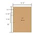 ZE 80 Sheets 6-Holes Traveler's Notebook Planner Filler Papers/Journal Diary Inserts Refill Kraft Paper/Loose-Leaf Binder Paper, Brown Color (A5 (8