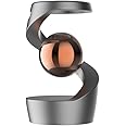 Gravity Defying Kinetic Desk Toy, Levitating Desk Toy, Spinning Desk Toy, Kinetic Spinning Desk Toys, Optical Illusions Toys, Desktop Gyroscope (Gray+Rosegold)