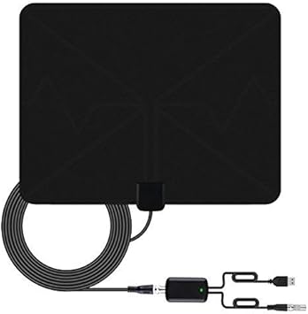 amazon テレビアンテナ デジタルフリービュー用屋内テレビアンテナ 増幅された60マイル以上の長距離アクセスのフリービュー屋内アンテナ 1080p vhf uhf fm強力な受信と安定した伝送を備えた最新のテクノを内蔵 ottaim アンテナ