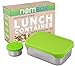 NomBox Leak Proof Stainless Steel Food Storage Container | Bento Lunch Box with Soft & Flexible Silicone Lid | Bundle With Bonus Dipping Sauce Container (2 Items)
