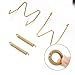16 Pieces 6 Inch Invisible Plate Hangers Wall Plate Hangers Brass Wire Plate Holders with 18 Pieces Wall Hooks for 5 to 7 Inch Decorative Plates Antique Plates and Arts