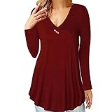 Clearance Womens Long Sleeve Solid Color Button