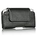 For Samsung Galaxy J7 , S7 EDGE , GALAXY S6 EDGE PLUS , GALAXY NOTE 8 , NOTE 5 , NOTE 4 , NOTE 3 , NOTE 2 EXTRA LARGE Horizontal Leather Pouch Carrying Cover Case Holster w/ Belt Clip Magnetic Closure - Swivel Black