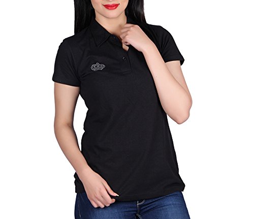 vivid bharti women's chest crown polo t-shirt