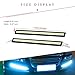 Daytime Running Light, YINTATECH 4PCS Universal Waterproof Car Trucks Daytime Running Light Lamp DRL Super Bright 12V LED Strips COB Car Led Fog Light (Ice Blue)